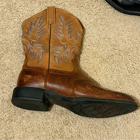 Ariat Men’s Stockman Western Performance Cowboy Boots Round Toe